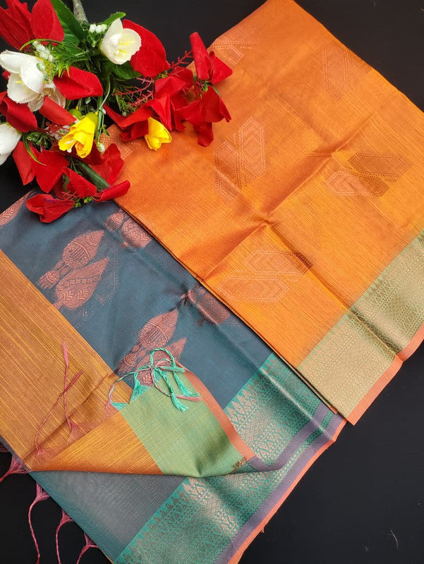 Slub Cotton Saree SLC44
