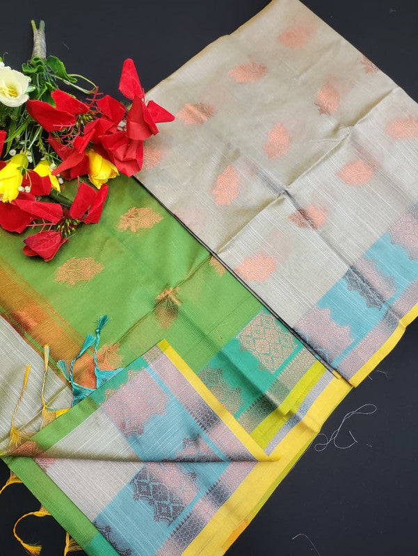 Slub Cotton Saree SLC46