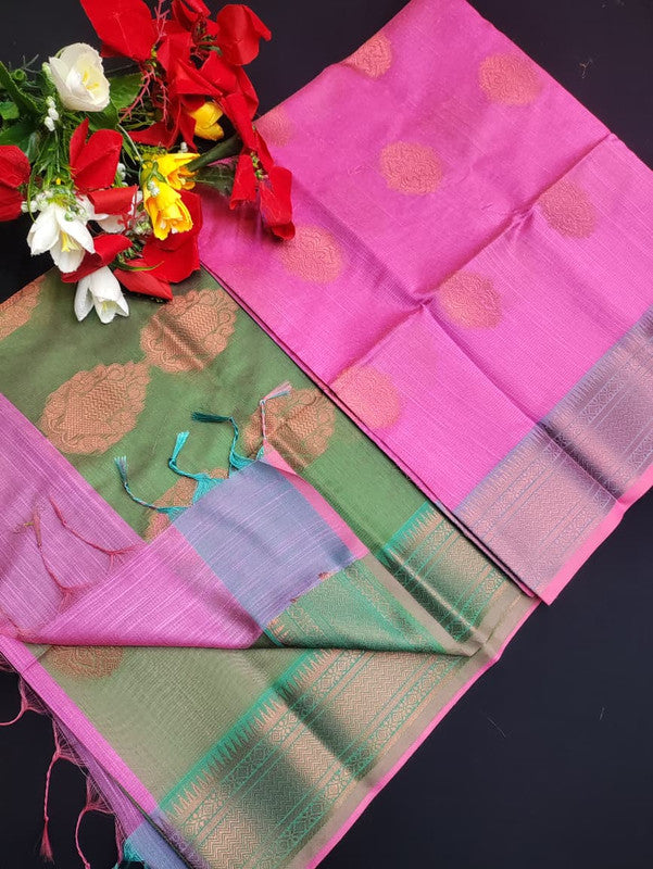 Slub Cotton Saree SLC51