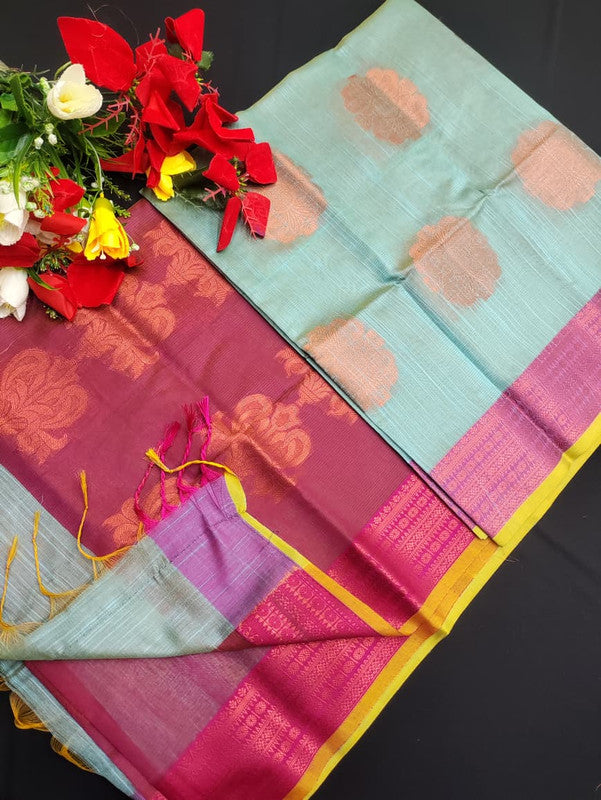 Slub Cotton Saree SLC63