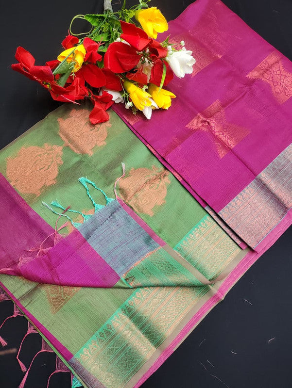 Slub Cotton Saree SLC03