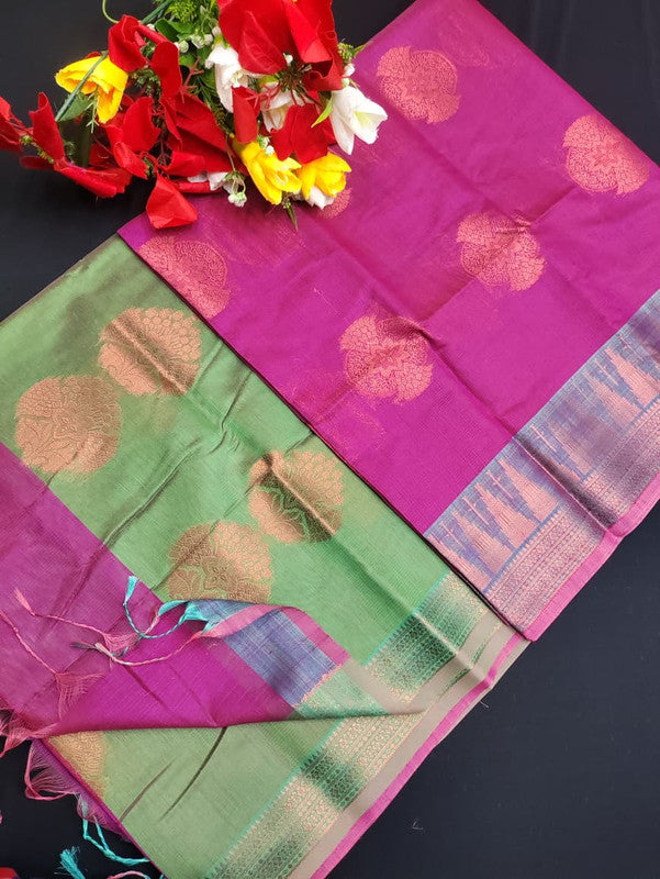 Slub Cotton Saree SLC08