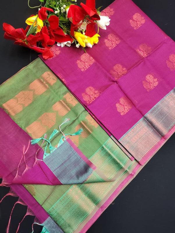 Slub Cotton Saree SLC13