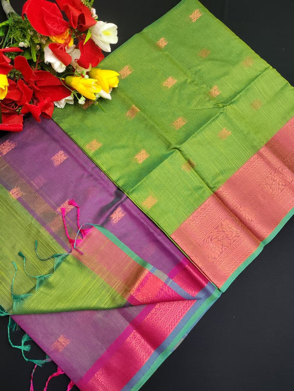 Slub Cotton Saree SLC12