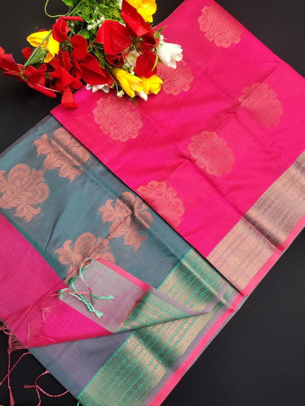 Slub Cotton Saree SLC15
