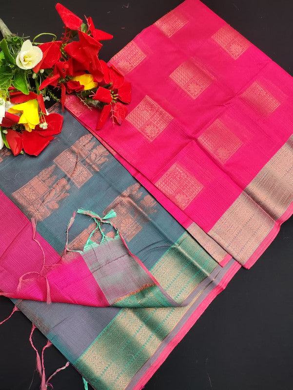 Slub Cotton Saree SLC28
