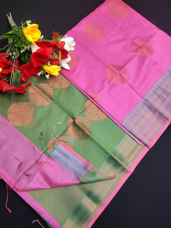 Slub Cotton Saree SLC97