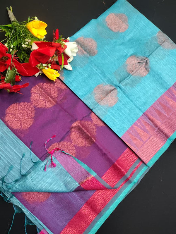 Slub Cotton Saree SLC96