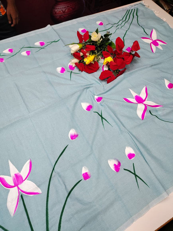 Jaipur Flower Cotton Saree JE108