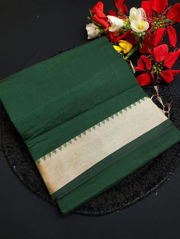Tissue Kaadhi Plain Cotton Saree TC12