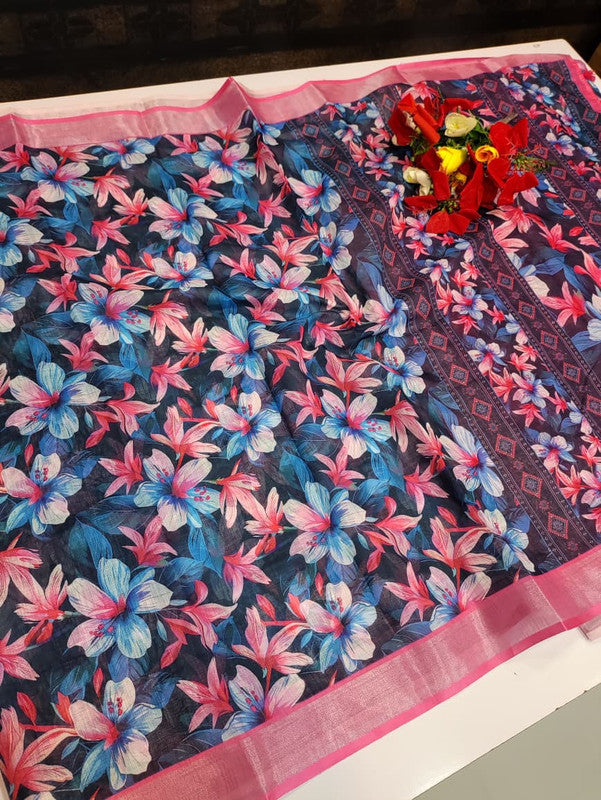 Bhiwandi Linen Saree BW03