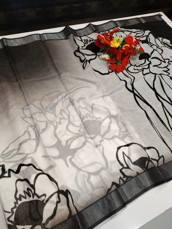 Bhiwandi Linen Saree BW17