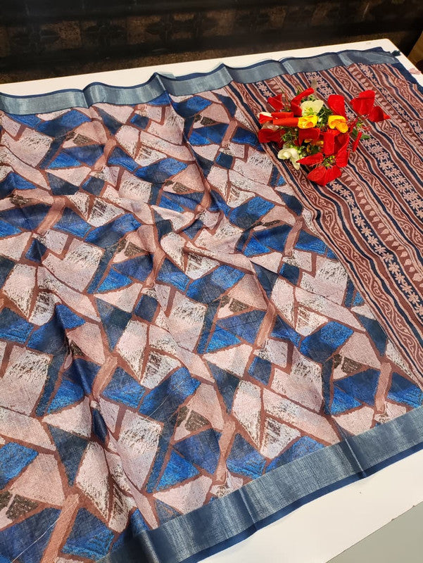 Bhiwandi Linen Saree BW18