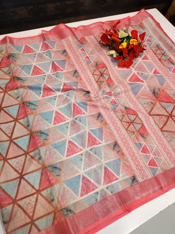 Bhiwandi Linen Saree BW20