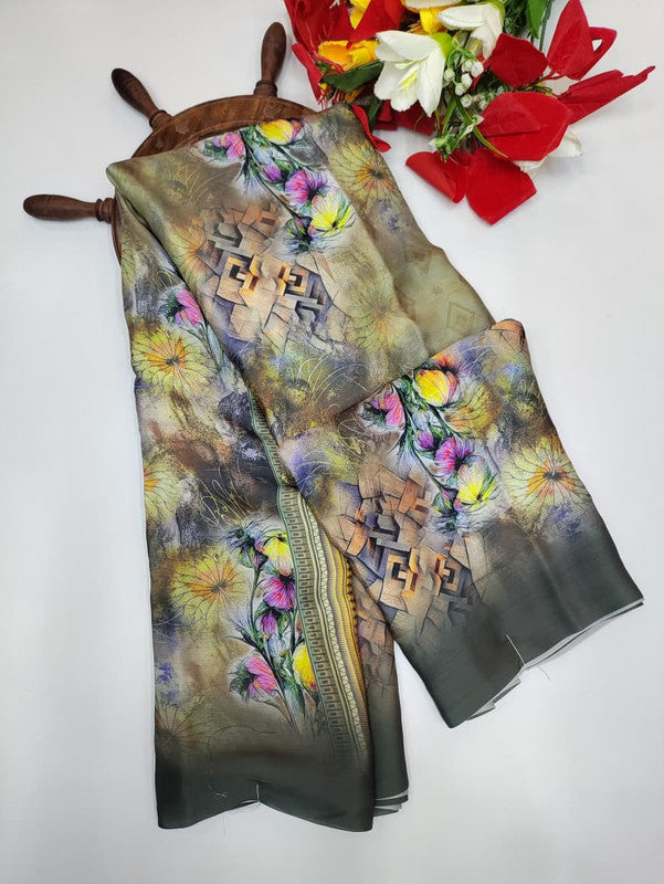 Premium Crepe Silk Saree PMG03