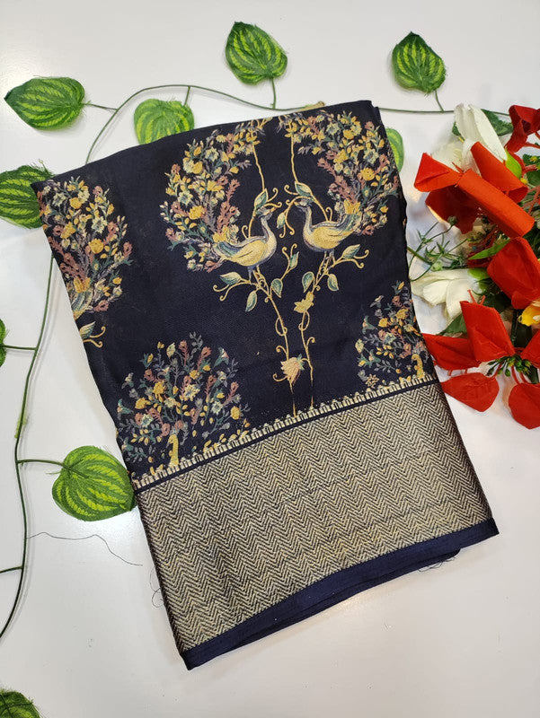 Chocolate Silk Saree CH22