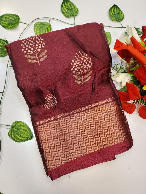 Chocolate Silk Saree CH27