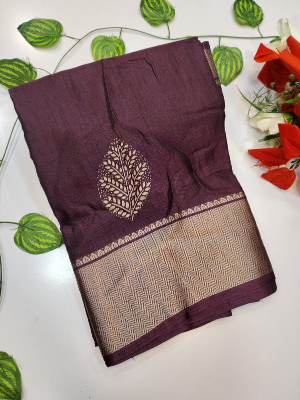 Chocolate Silk Saree CH36