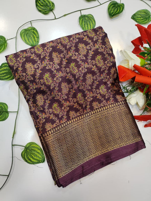 Chocolate Silk Saree CH40