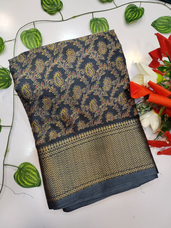 Chocolate Silk Saree CH43
