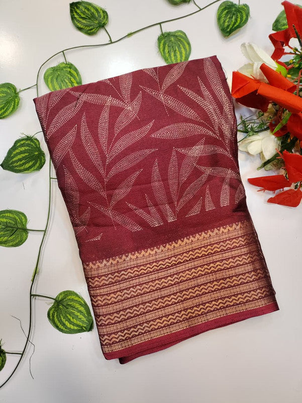 Chocolate Silk Saree CH47