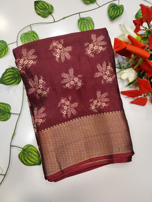 Chocolate Silk Saree CH49