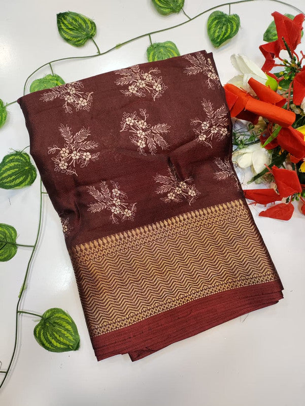 Chocolate Silk Saree CH53
