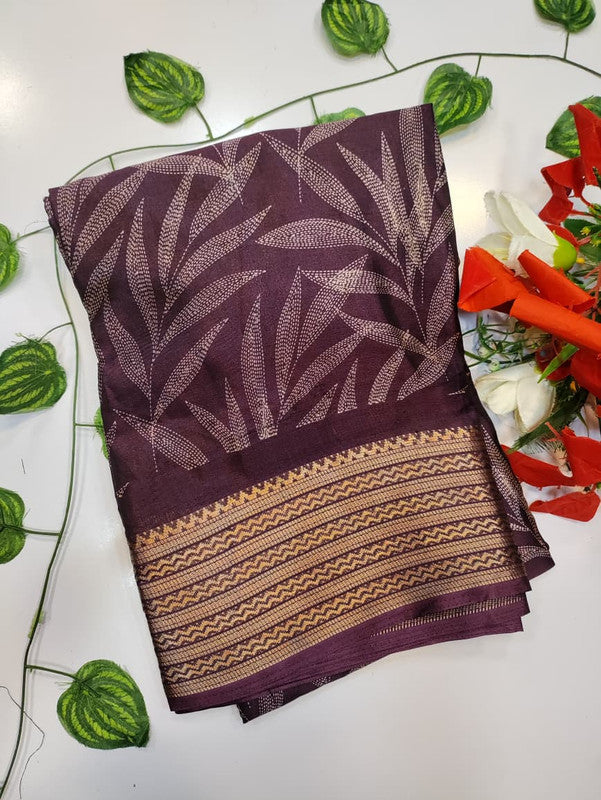 Chocolate Silk Saree CH65