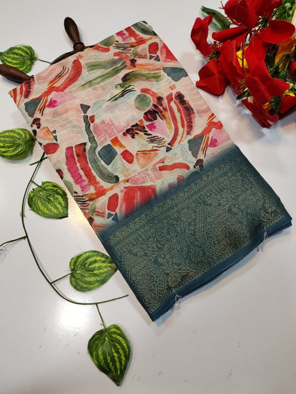 Kiara Digital Printed Saree KR09