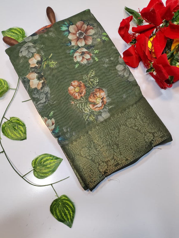 Kiara Digital Printed Saree KR29