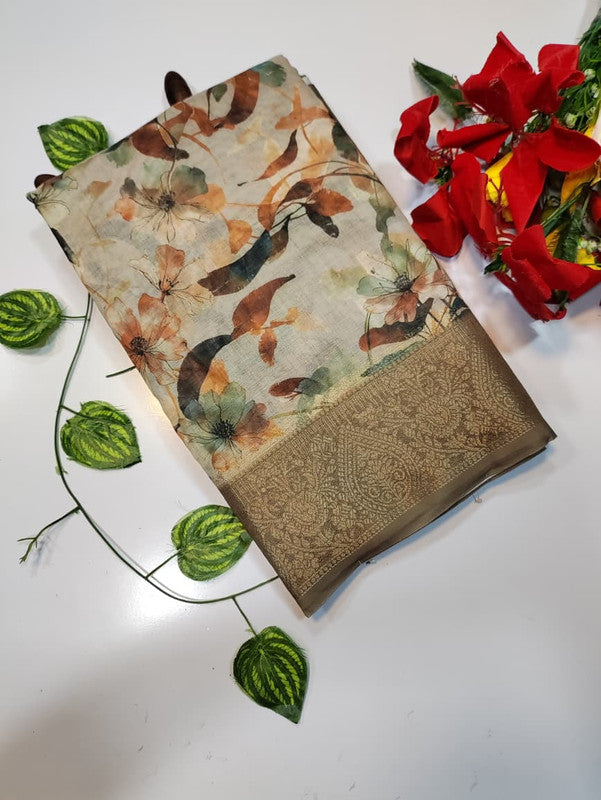 Kiara Digital Printed Saree KR35