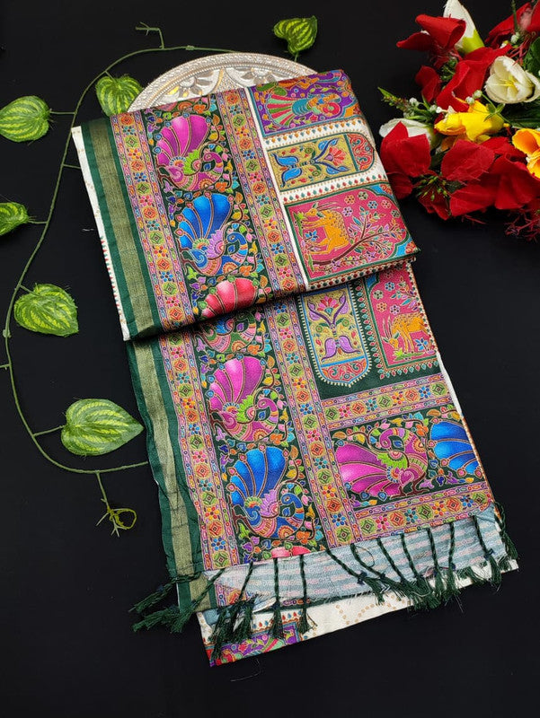 Kalamkari Digital Print Saree G26