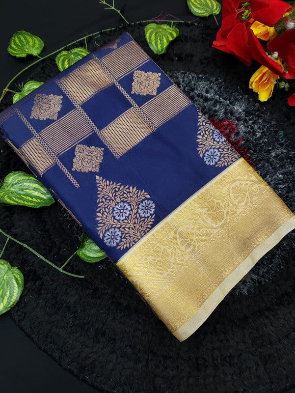 Muhurtham Semi Silk saree for women with elegant traditional design and rich semi silk fabric suitable for weddings bridal wear and festive occasions, Front View Image