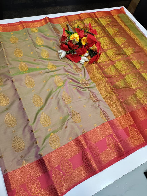 Mithra Soft Silk saree for women featuring elegant soft silk fabric with graceful traditional design suitable for weddings receptions and festive occasions, Full View