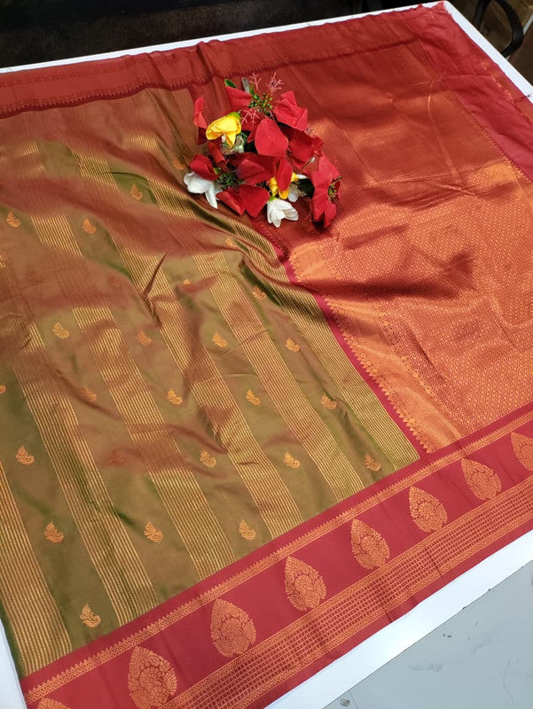 Chitra Soft Silk saree for women featuring elegant soft silk fabric with graceful traditional design suitable for weddings receptions and festive occasions, Full View