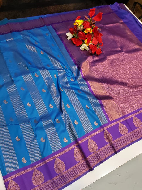 Chitra Soft Silk saree for women featuring elegant soft silk fabric with graceful traditional design suitable for weddings receptions and festive occasions, Full View