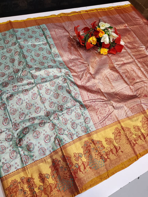 Wedding Tissue Saree WTG14