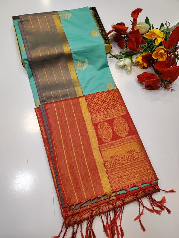 Offer Semi Silk Saree BT-1 (Mild Damage) SSF134