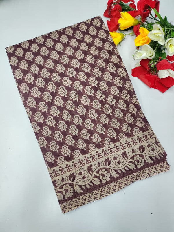 Kalamkari Cotton Saree KH125