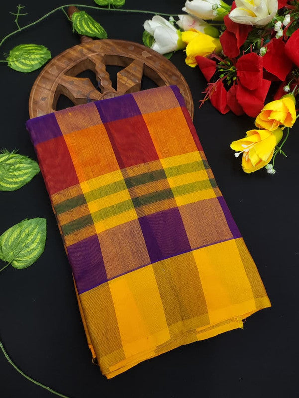 Offer Aura Checked Cotton AC45