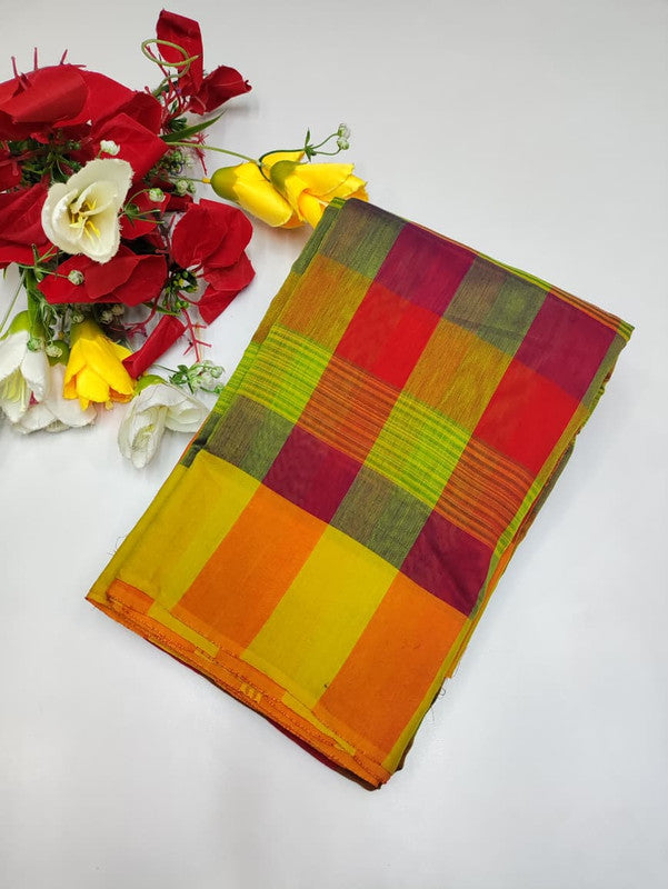 Offer Aura Checked Cotton AC110
