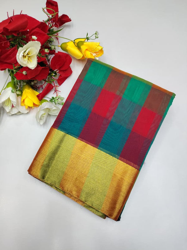 Offer Aura Checked Cotton AC114