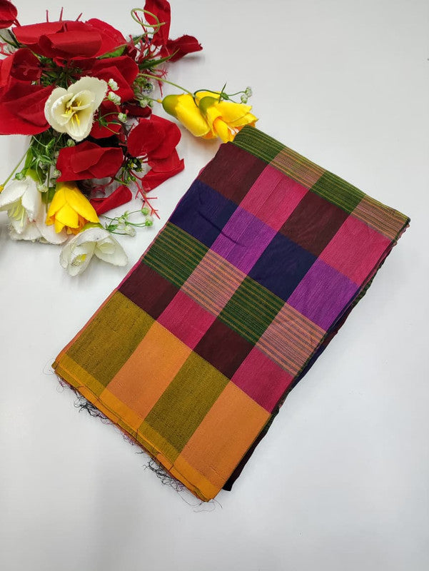 Offer Aura Checked Cotton AC136