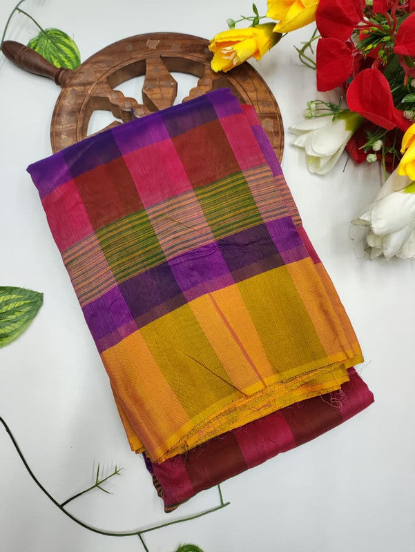 Offer Aura Checked Cotton AC186