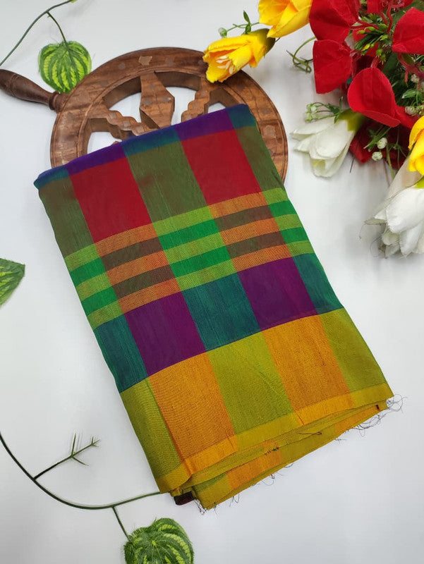 Offer Aura Checked Cotton AC214