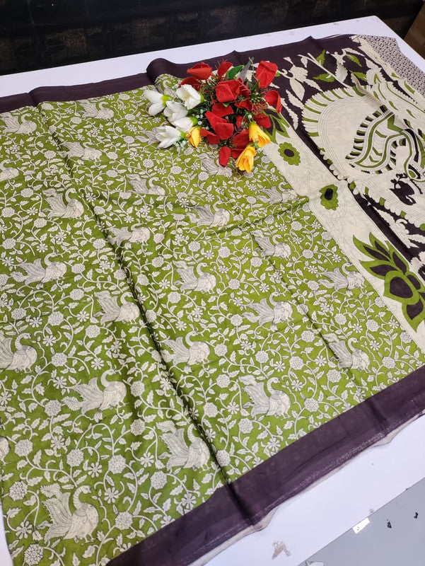 Kalamkari Cotton Saree LKC34