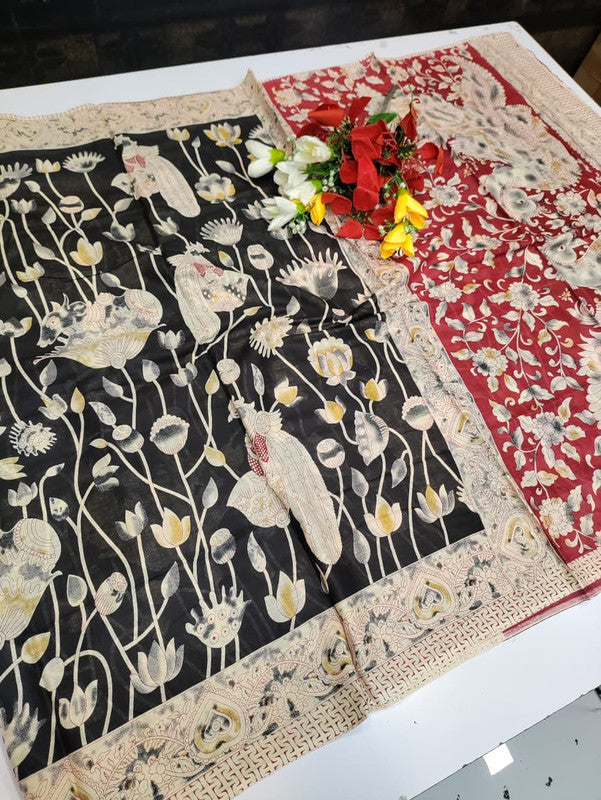 Kalamkari Cotton Saree LKC30