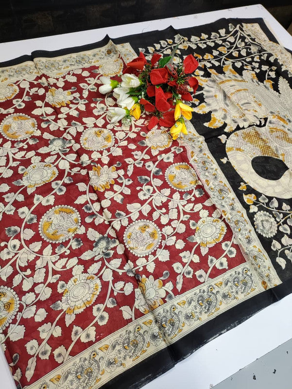 Kalamkari Cotton Saree LKC32
