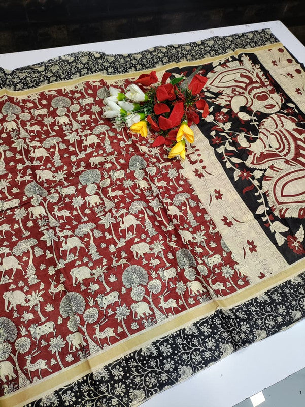 Kalamkari Cotton Saree LKC22