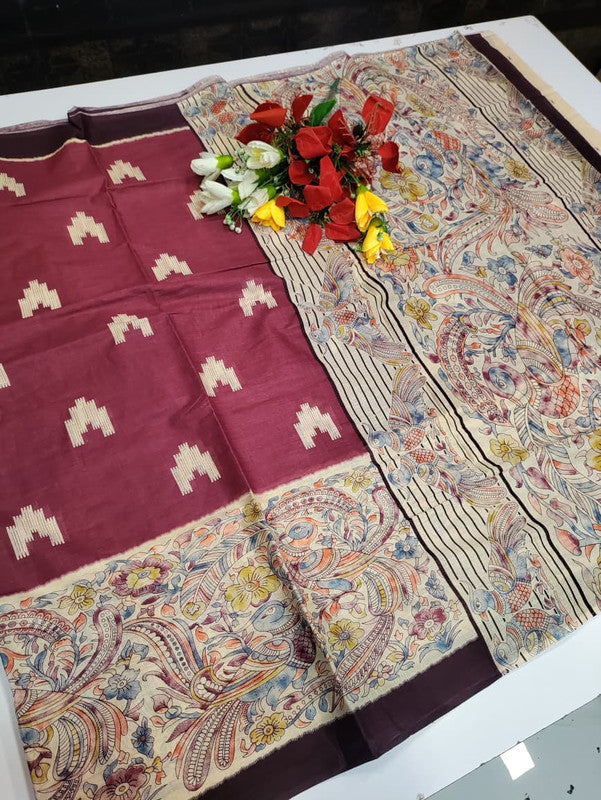 Kalamkari Cotton Saree LKC11